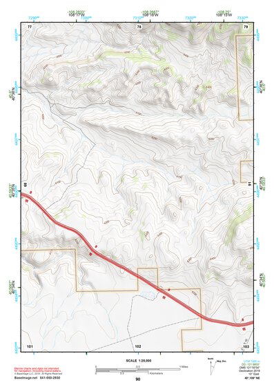 40108NE Page 90 Canyon Of Lodore Topo Preview 1