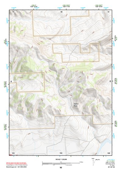 40108NE Page 92 Canyon Of Lodore Topo Preview 1