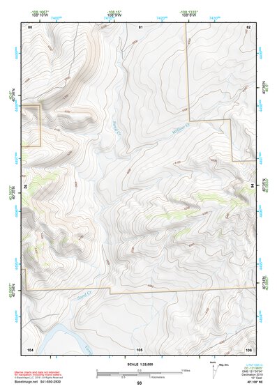 40108NE Page 93 Canyon Of Lodore Topo Preview 1