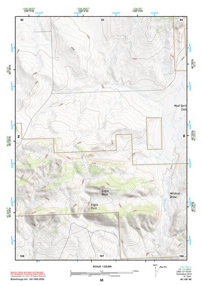 40108NE Page 95 Canyon Of Lodore Topo Preview 1