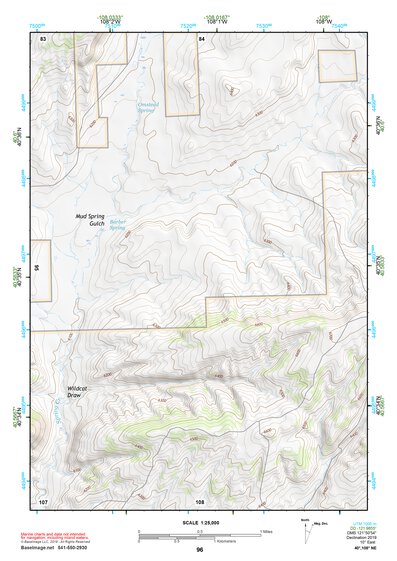 40108NE Page 96 Canyon Of Lodore Topo Preview 1