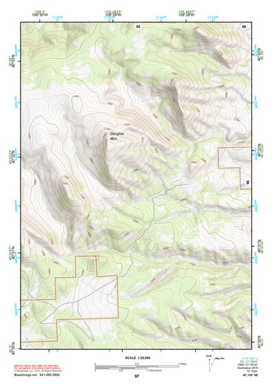 40108NE Page 97 Canyon Of Lodore Topo Preview 1