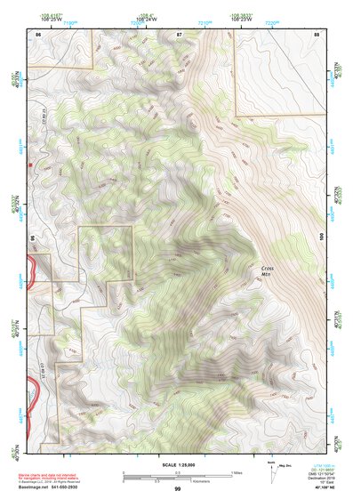 40108NE Page 99 Canyon Of Lodore Topo Preview 1
