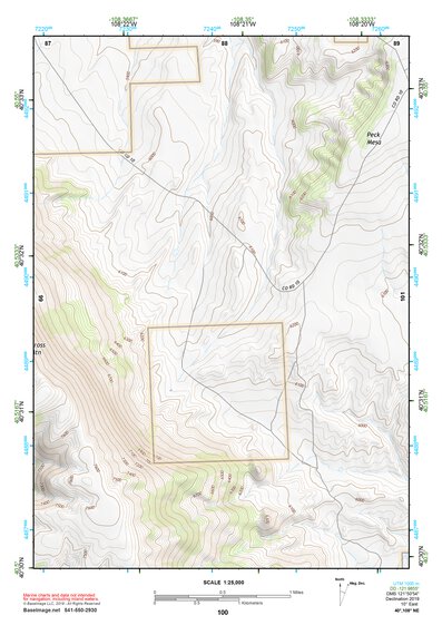 40108NE Page 100 Canyon Of Lodore Topo Preview 1