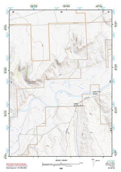 40108NE Page 102 Canyon Of Lodore Topo Preview 1