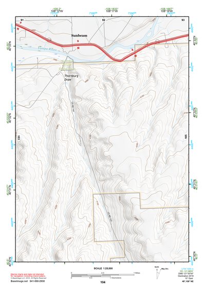 40108NE Page 104 Canyon Of Lodore Topo Preview 1