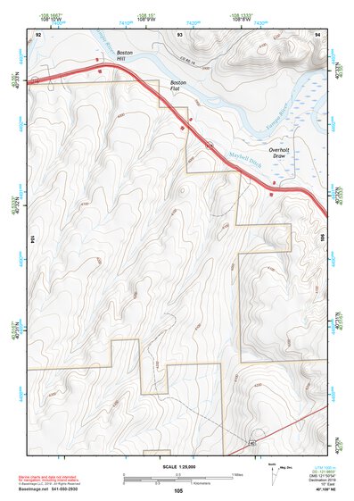 40108NE Page 105 Canyon Of Lodore Topo Preview 1