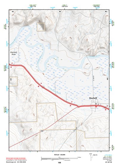 40108NE Page 106 Canyon Of Lodore Topo Preview 1