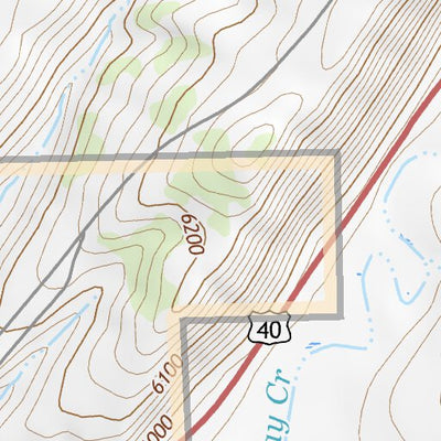 40108NE Page 108 Canyon Of Lodore Topo Preview 3
