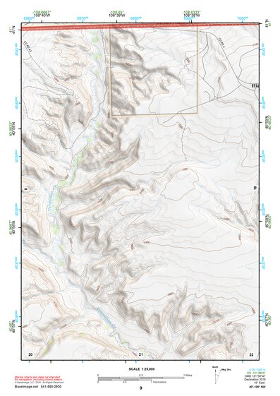 40108NW Page 9 Canyon Of Lodore Topo Preview 1