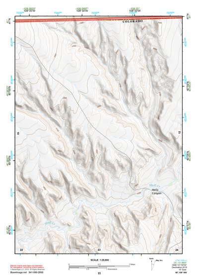 40108NW Page 11 Canyon Of Lodore Topo Preview 1