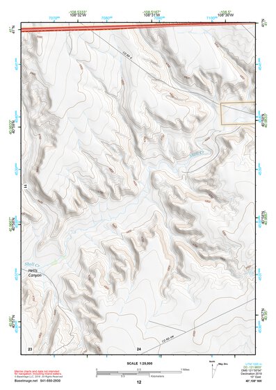 40108NW Page 12 Canyon Of Lodore Topo Preview 1