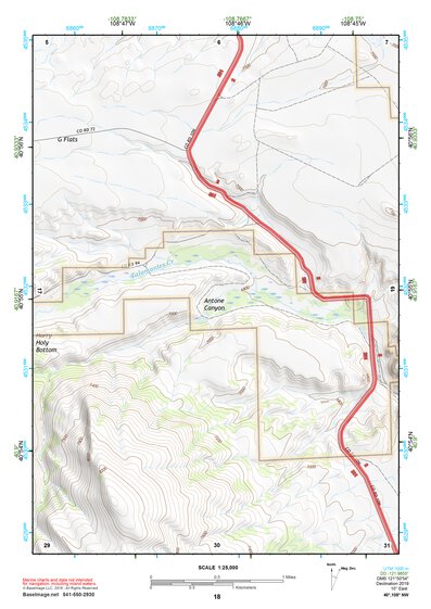 40108NW Page 18 Canyon Of Lodore Topo Preview 1