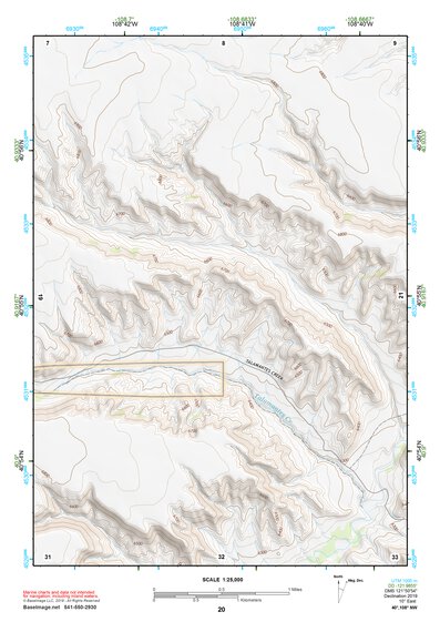 40108NW Page 20 Canyon Of Lodore Topo Preview 1