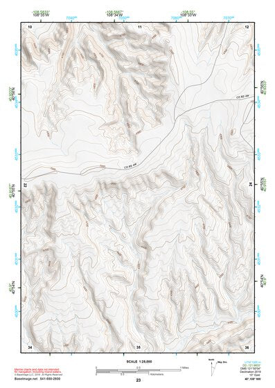 40108NW Page 23 Canyon Of Lodore Topo Preview 1