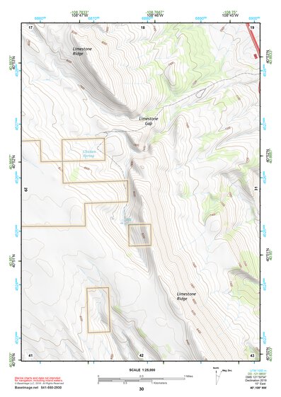 40108NW Page 30 Canyon Of Lodore Topo Preview 1