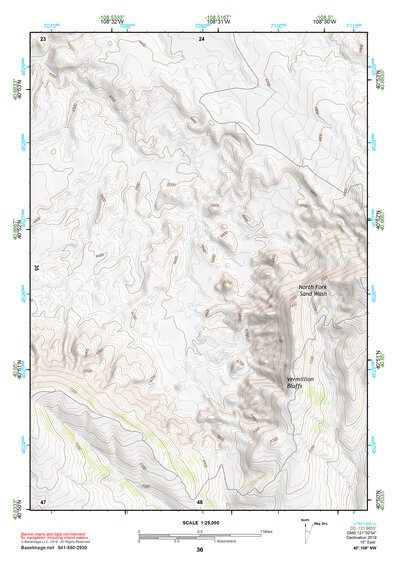 40108NW Page 36 Canyon Of Lodore Topo Preview 1