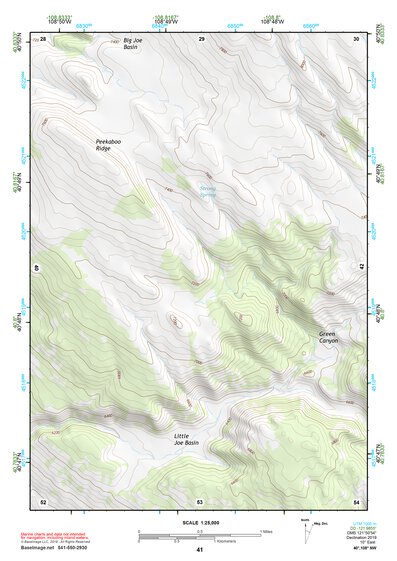 40108NW Page 41 Canyon Of Lodore Topo Preview 1
