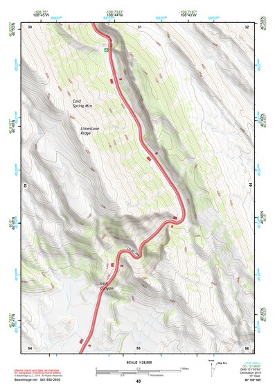 40108NW Page 43 Canyon Of Lodore Topo Preview 1