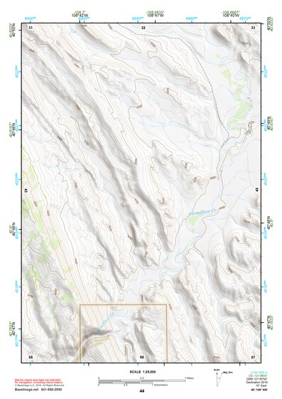 40108NW Page 44 Canyon Of Lodore Topo Preview 1