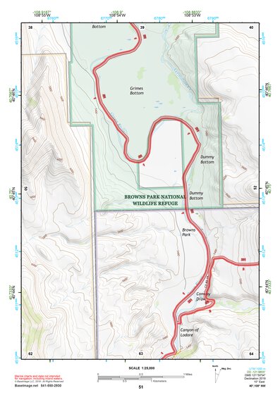 40108NW Page 51 Canyon Of Lodore Topo Preview 1
