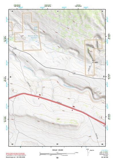 40108NW Page 53 Canyon Of Lodore Topo Preview 1