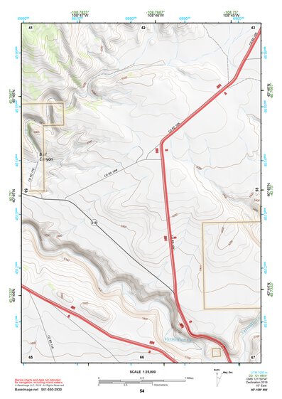 40108NW Page 54 Canyon Of Lodore Topo Preview 1