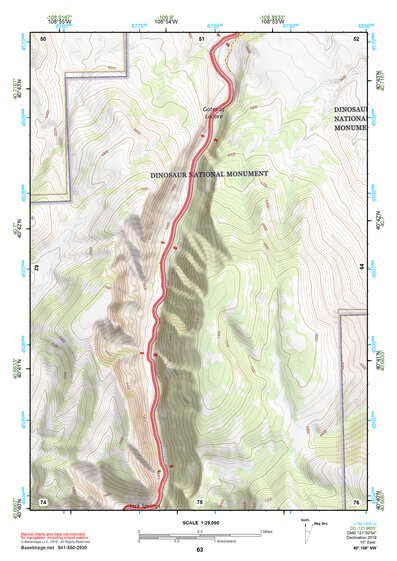 40108NW Page 63 Canyon Of Lodore Topo Preview 1