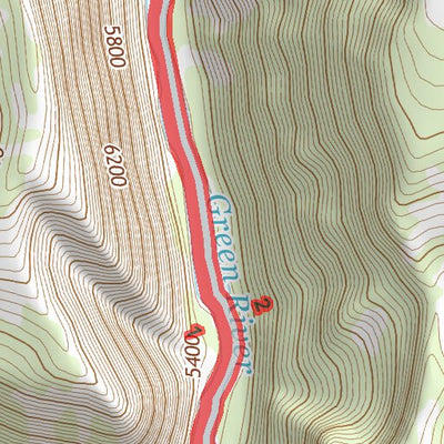 40108NW Page 63 Canyon Of Lodore Topo Preview 3