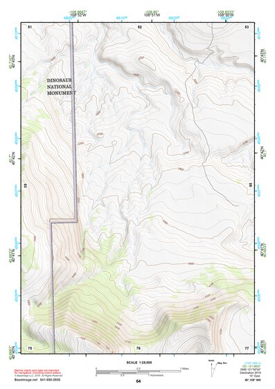 40108NW Page 64 Canyon Of Lodore Topo Preview 1