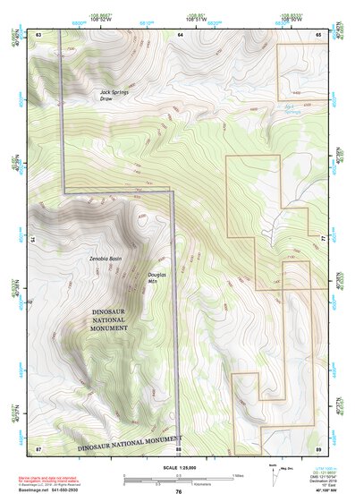 40108NW Page 76 Canyon Of Lodore Topo Preview 1