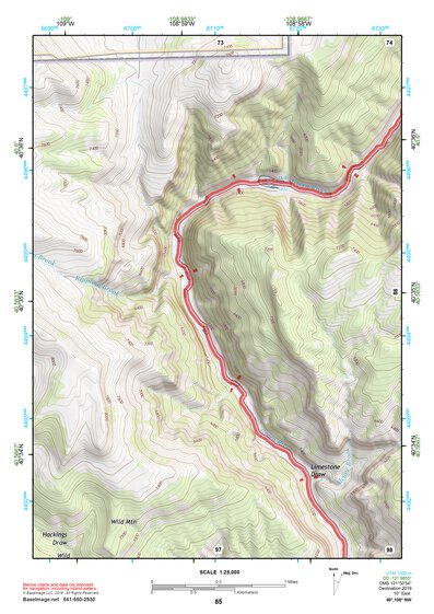 40108NW Page 85 Canyon Of Lodore Topo Preview 1