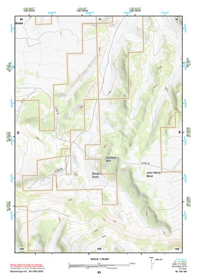 40108NW Page 93 Canyon Of Lodore Topo Preview 1