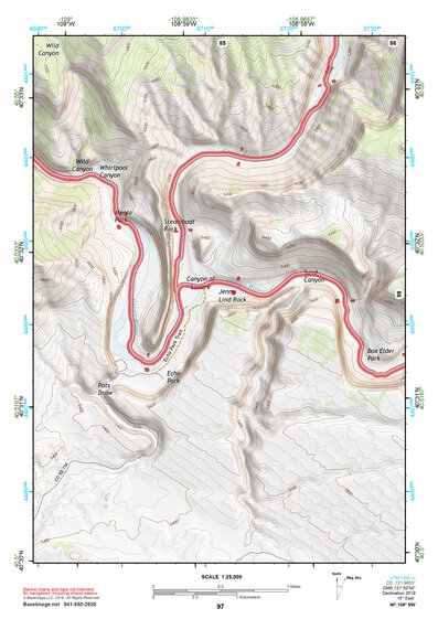 40108NW Page 97 Canyon Of Lodore Topo Preview 1