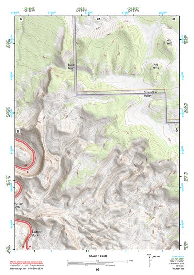 40108NW Page 99 Canyon Of Lodore Topo Preview 1