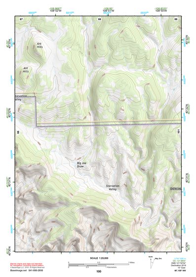 40108NW Page 100 Canyon Of Lodore Topo Preview 1