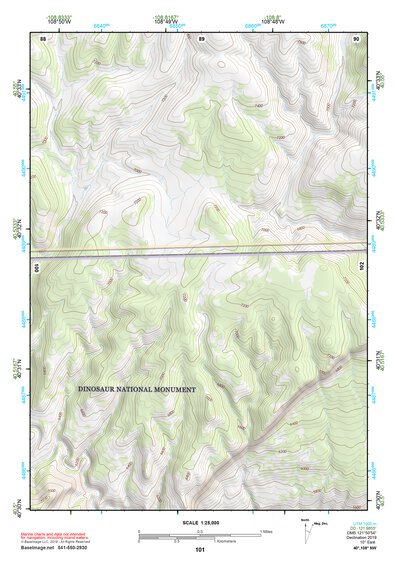 40108NW Page 101 Canyon Of Lodore Topo Preview 1