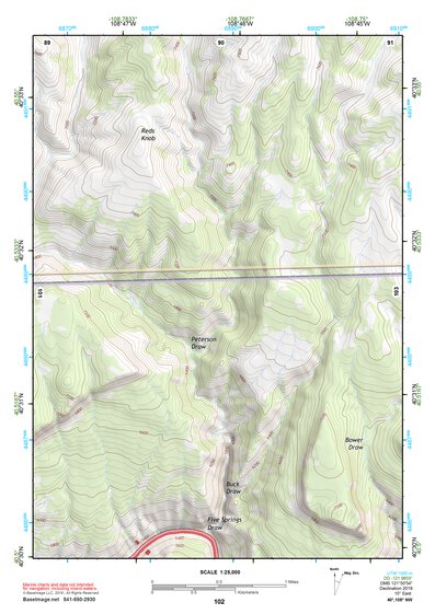 40108NW Page 102 Canyon Of Lodore Topo Preview 1