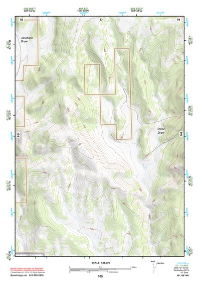 40108NW Page 105 Canyon Of Lodore Topo Preview 1