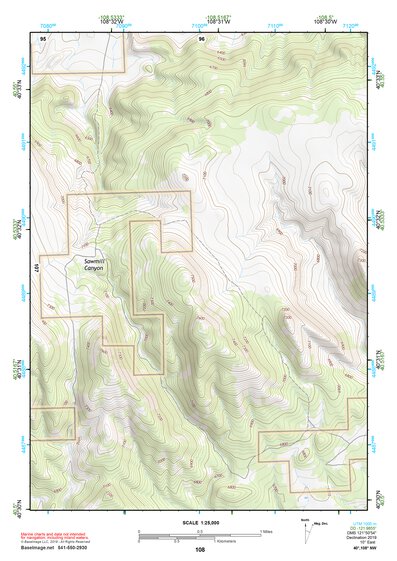 40108NW Page 108 Canyon Of Lodore Topo Preview 1
