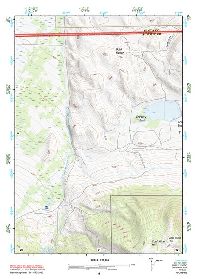 40110NE Page 9 Kings Peak Topo Preview 1