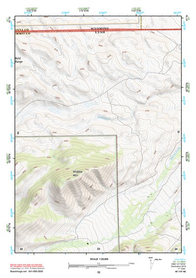 40110NE Page 11 Kings Peak Topo Preview 1