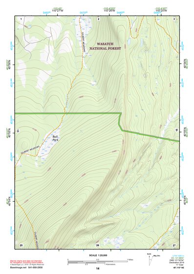 40110NE Page 14 Kings Peak Topo Preview 1