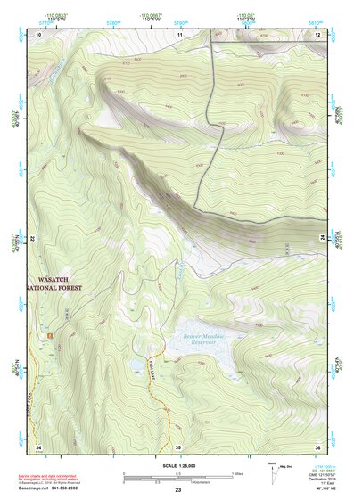 40110NE Page 23 Kings Peak Topo Preview 1
