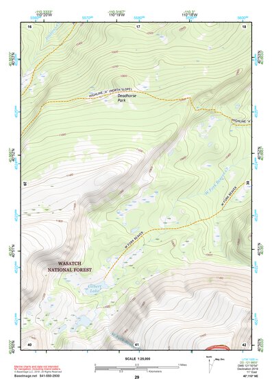 40110NE Page 29 Kings Peak Topo Preview 1