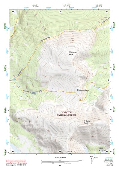 40110NE Page 32 Kings Peak Topo Preview 1