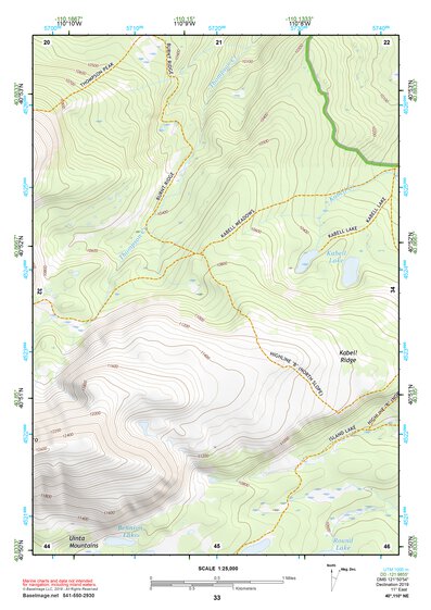 40110NE Page 33 Kings Peak Topo Preview 1