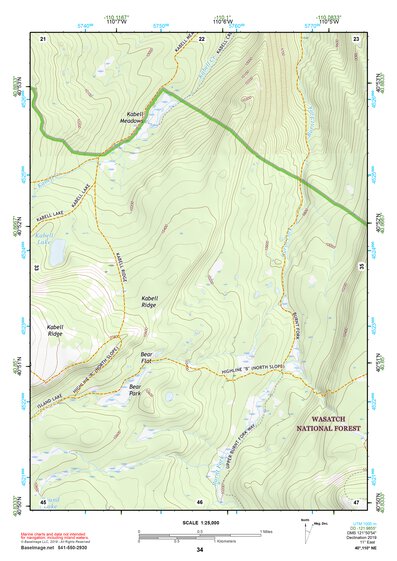 40110NE Page 34 Kings Peak Topo Preview 1