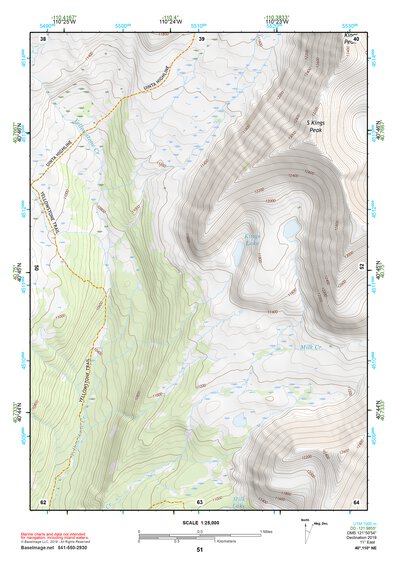 40110NE Page 51 Kings Peak Topo Preview 1
