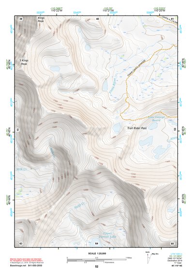 40110NE Page 52 Kings Peak Topo Preview 1
